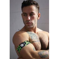 Breedwell Brassards Neo Camo Noir-Vert Neon